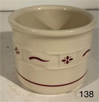 Longaberger Red Woven Traditions 1 Pint Crock