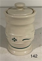 Longaberger Green Woven Traditions Spice Jar