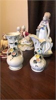 Floral Vases, Knick knacks, tea pot