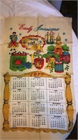 Vintage cloth calendars