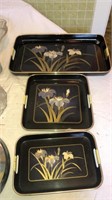 Tray set, burner covers, candy dish, punch bowl,