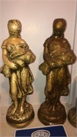 Very heavy statues, scale, vintage doll, teddy
