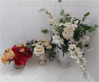 804 - 3 ARTIFICIAL FLOWER ARRANGEMENTS