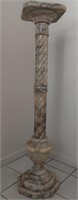 804 - MARBLE ART/PLANT STAND 37.5"H