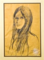 Antonio Gantes Drawing Portrait of a Woman