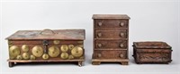 Grouping of Decorative Wooden Boxes