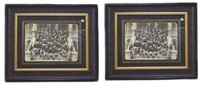 2 Black & White Military School Photo Prints