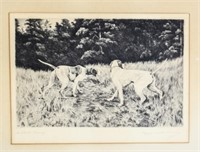 Marguerite Kirmse " Another Covey" Etching