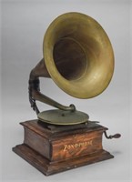 Zon-O-Phone Phonograph with Horn