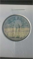 Illegible date silver quarter