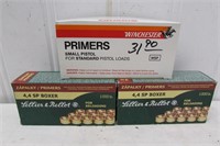 (3 Boxes) S&B and Winchester small pistol primers