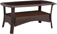 Hanover 25-in. x 41-in. Woven Patio Coffee Table