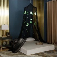 OctoRose Moon&Star Glow in The Dark Bed Canopy