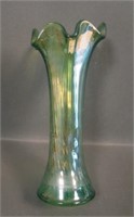 Imperial Lime/Helios Ripple 7 1/4" Vase