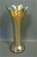 Imperial Green Morning Glory 6 3/4" Vase