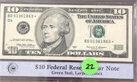 1999 Series Federal reserve $10 Star Note Gem BU