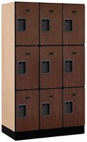 Designer Wood Locker, Mahogany, 5' 3" x 18"
