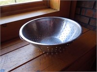 Large stainless steel colander