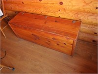 Kindling wood box or storage seat