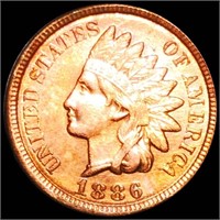 1886 Indian Head Penny CLOSELY UNCIRCULATED