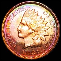 1887 Indian Head Penny CHOICE PROOF