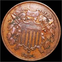 1864 Two Cent Piece UNCIRCULATED SML MOTTO