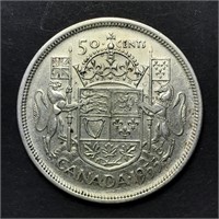 1955 50 cent SILVER Canada