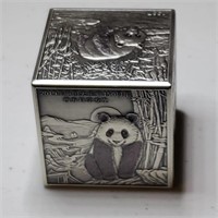 1 Kilo Silver Panda Cube one kilo 32.15 ozs