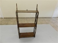 3 Tier Wooden Shelf - 4"x12"x23"