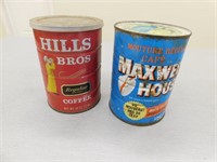 2 Collectible Coffee Tins