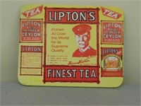 Liptons Tea Advertising Sign 8.5"x6.5"