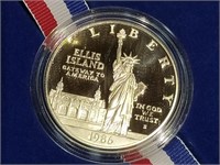 1986 Ellis Island $1.00 coin