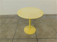 Yellow Metal Table - 18" High