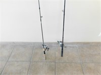2 Fishing Poles With Reels