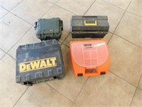 4 Empty Tool Boxes - Various Sizes