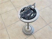 Antique Metal Ash Tray Stand