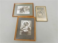 3 Antique Picture / Frames