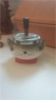 Vintage cat face ashtray