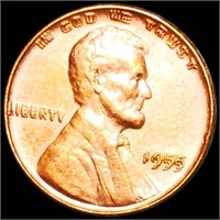 1955/55 DDO Lincoln Wheat Penny UNCIRCULATED RED