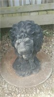 Solid concrete lion quite heavy maybe a