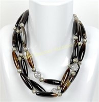 KAREN MCCLINTOCK STERLING THREE-IN-ONE NECKLACE