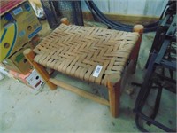 Wooden Woven Stool