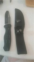 Winchester knife in sheath tip of blade is missing