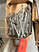 Box of combination wrenches