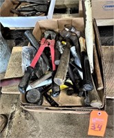 Box lot hammers and bolt cutters