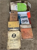 Box lot heavy equipment manuals
