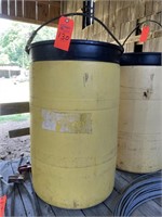 Yellow barrel with handle