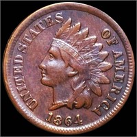 1864 Indian Head Penny NEARLY UNCIRCULATED