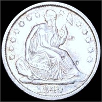 1840 Seated Liberty Half Dime NEARLY UNCIRCULATED