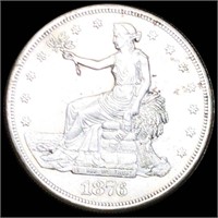 1876 Silver Trade Dollar CLOSELY UNCIRCULATED